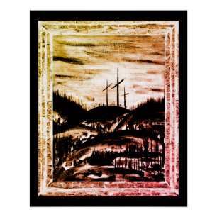 Resting Cross Poster