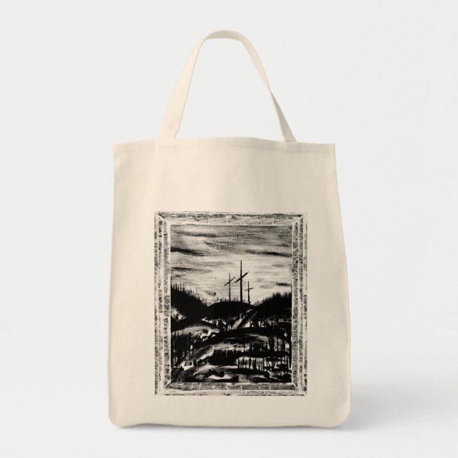 Resting Cross Tote Bag (Front)