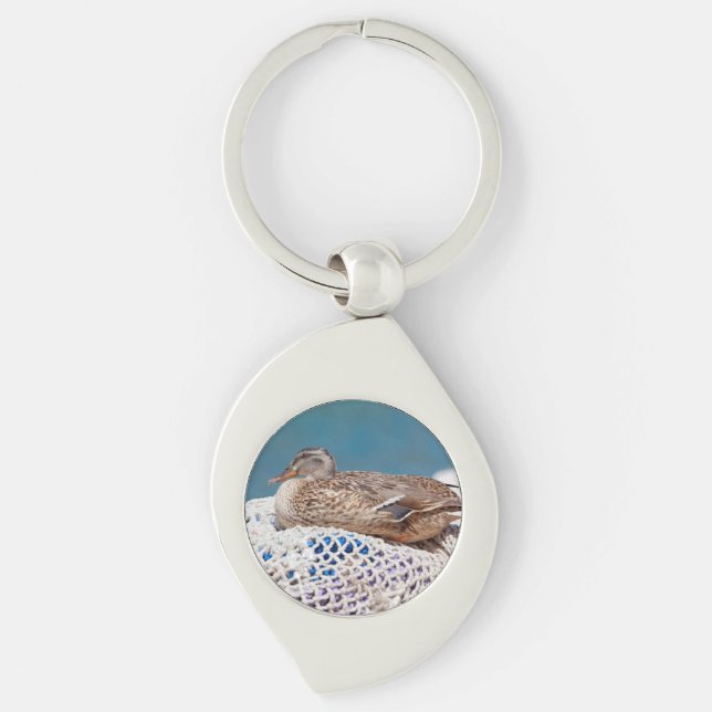 Resting Duck Key Ring (Front)