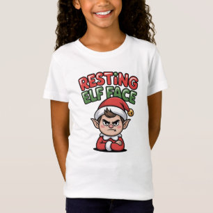Resting Elf Face Family T‑Shirt – Funny Holiday T-Shirt