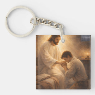 Resting in Jesus’ Lap: A Prayer of Peace, Love, an Key Ring