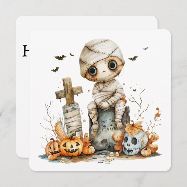 Resting in Pieces – Mummy on the Tombstone (Front/Back)