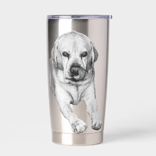 Resting Lab with holiday calm Insulated Tumbler