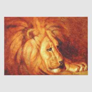 Resting Lion (by Abbott Handerson Thayer) Tissue Paper