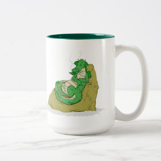 Resting on the loot Two-Tone coffee mug