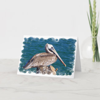 Resting Pelican Greeting Card