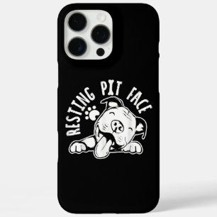 Resting Pit Face  Funny Dog Pitbull Meme iPhone 16 Pro Max Case