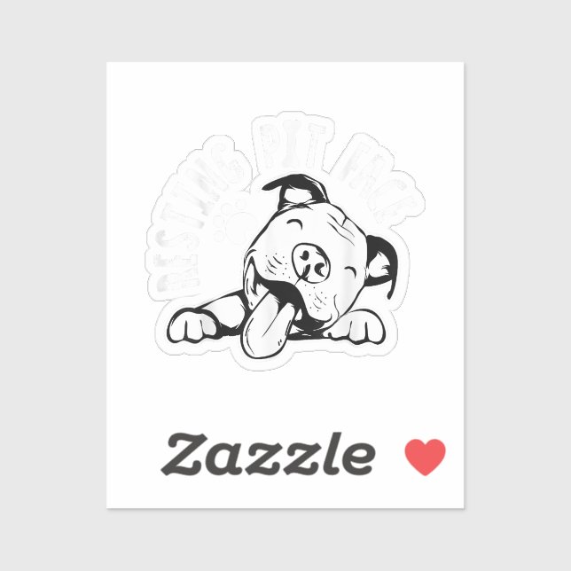 Resting Pit Face  Funny Dog Pitbull Meme Clothing (Sheet)