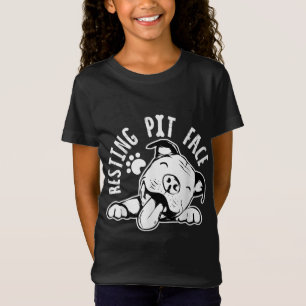 Resting Pit Face Funny Dog, Pitbull Meme Clothing T-Shirt
