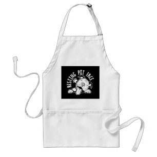 Resting Pit Face  Funny Dog Pitbull Meme Standard Apron
