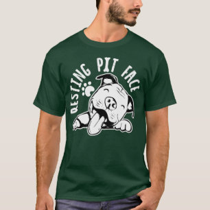 Resting Pit Face  Funny Dog shirt Pitbull Meme