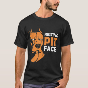 Resting Pit Face Pit Bull Pitbull -New T-Shirt