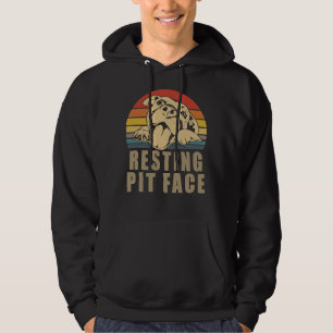 Resting Pit Face Pitbull Lovers For Men And Women Hoodie
