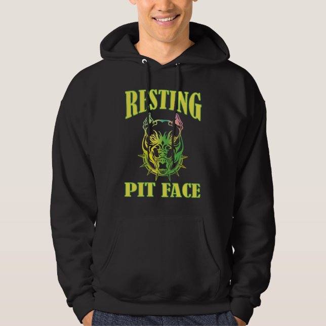 Resting Pit Face T-Shirt Hoodie (Front)