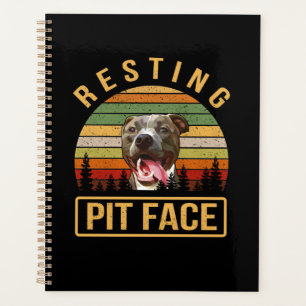 Resting Pitbull face Planner