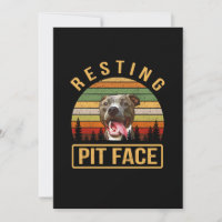 Resting Pitbull face
