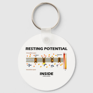 Resting Potential Inside (Sodium-Potassium Pump) Key Ring