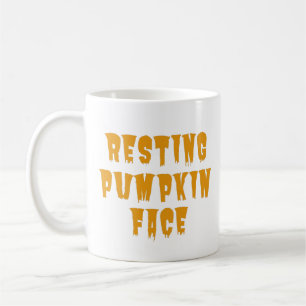 Resting Pumpkin Face - Funny Halloween 2022 Coffee Mug