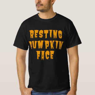Resting Pumpkin Face - Funny Halloween 2022 T-Shirt
