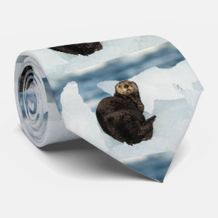 Resting Sea Otter Tie