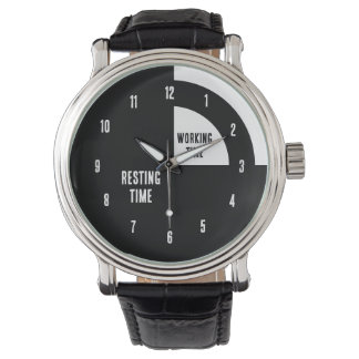 Resting Time / Working Time Funny Watch