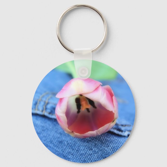 Resting Tulip Key Ring (Front)