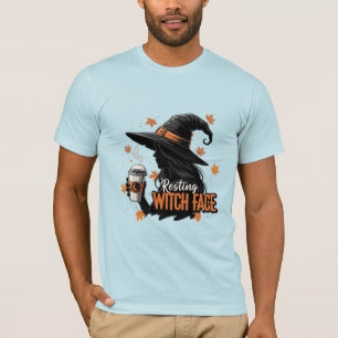 Resting Witch Face Coffee Halloween T-Shirt