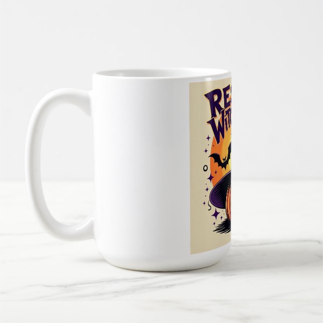Resting Witch Face – Funny Halloween Pumpkin  Coffee Mug (Left)
