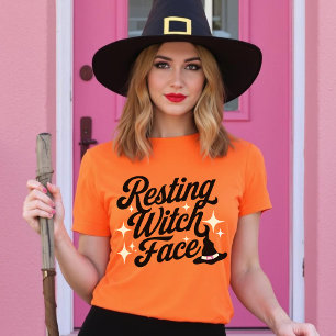Resting Witch Face Funny Sarcastic Retro Type T-Shirt