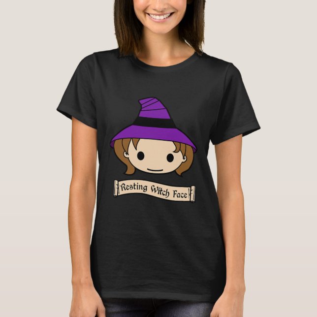 Resting Witch Face Halloween Costume  T-Shirt (Front)