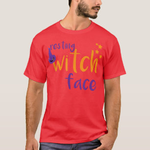 Resting Witch Face Halloween  T-Shirt