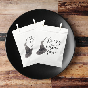 Resting Witch Face   Happy Halloween   Fun Quote   Favour Bags