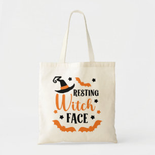 Resting Witch Face Tote Bag