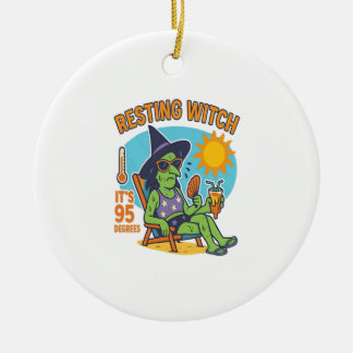 Resting Witch – Summerween Premium Ceramic Tree Decoration