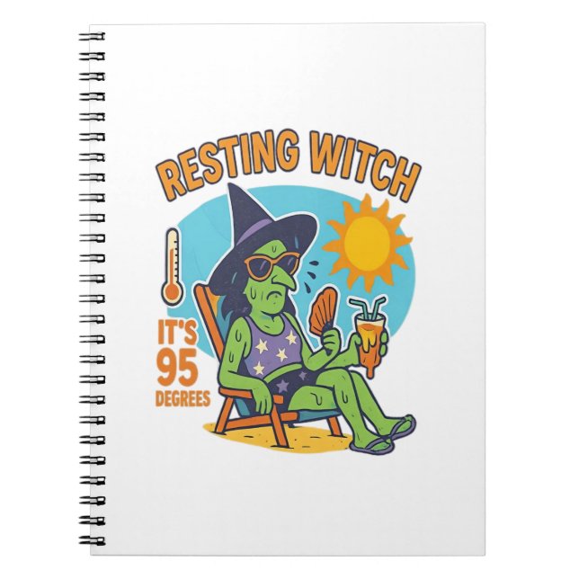 Resting Witch – Summerween Premium Notebook (Front)