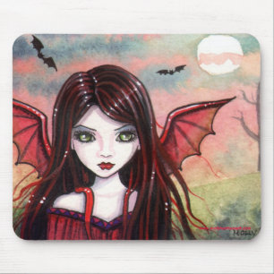 Restless Dusk Vampire Mousepad by Molly Harrison