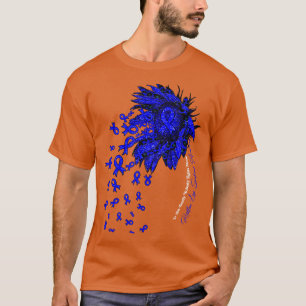 Restless Legs Syndrome Awareness sunflower nobody  T-Shirt