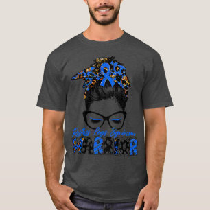 Restless Legs Syndrome Awareness Warrior Women Gla T-Shirt