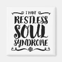 Restless Soul Syndrome Typography Hippie
