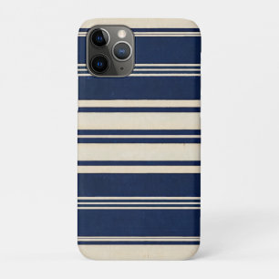 Restoration Ivory Navy Blue Vintage Weave Look Case-Mate iPhone Case