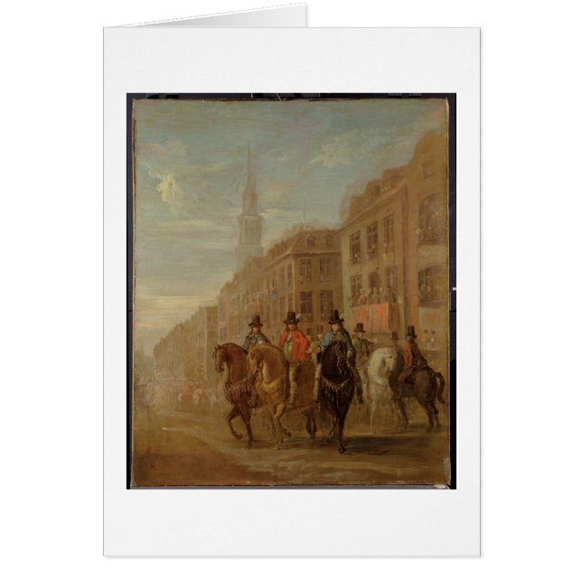 Restoration Procession of Charles II at Cheapside, (Front)