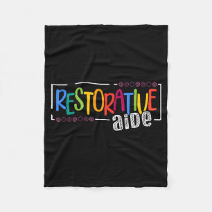 Restorative Aide Designs Unisex-Adults Black Short Fleece Blanket