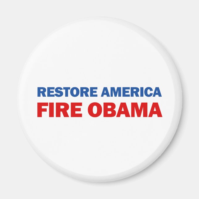 Restore America Fire Obama Magnet (Front)
