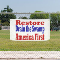 Restore America First Drain the Swamp red blue 