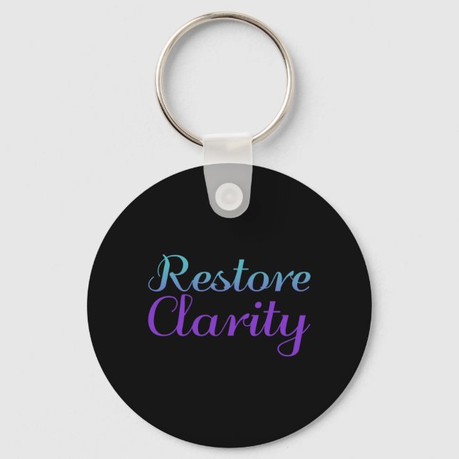Restore Clarity Suicide Prevention Awareness Key Ring (Front)
