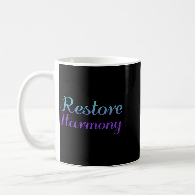 Restore Harmony Suicide Prevention Awareness Coffee Mug (Left)