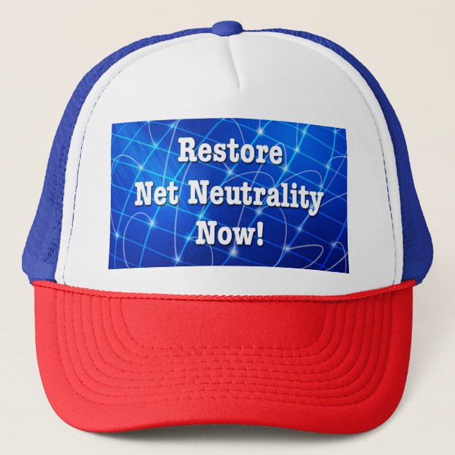 Restore Net Neutrality Now! Trucker Hat (Front)