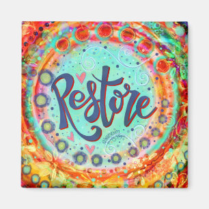 “Restore'’ ONE WORD Inspirivity Magnet