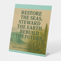 Restore the seas. Steward the Earth. Rebuild.. 