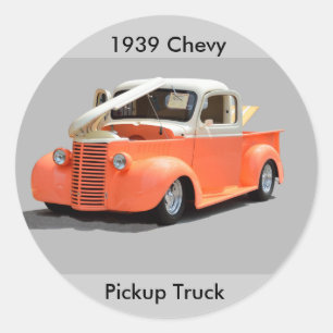 Restored 1939 Pickup Truck Classic Round Sticker